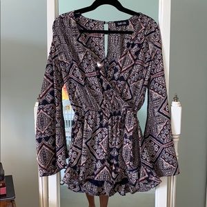 Printed Romper